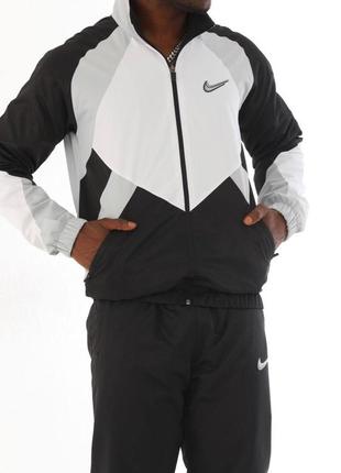 Интажный спортивный костюм комплект nike с плащевой тканой спортивный костюм nike винтажные с плащёвки найк7 фото