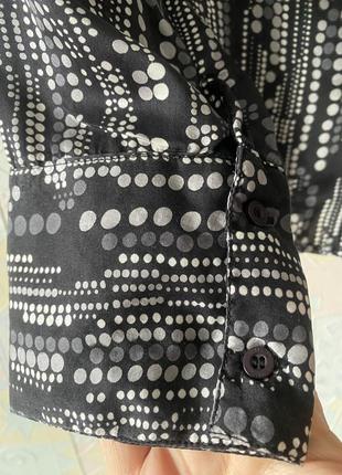 Шелковая блузка с рукавом 383 фото