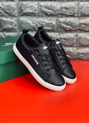 Кроссовки lacoste gripshot черные женские /подростковые размеры 36-401 фото