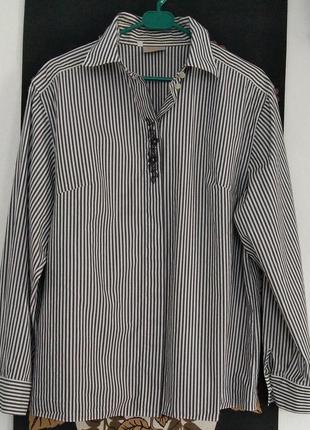 Сорочка у смужку 💯%бавовна