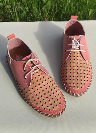 Кожаные слипоны