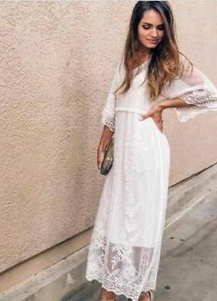 Ніжна сукня з мереживом zara