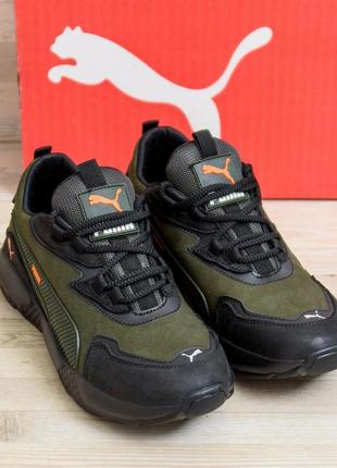 Мужские кожаные кроссовки puma st runner6 фото