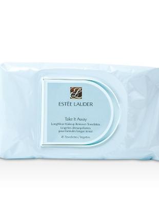 Салфетки для снятия макияжа estee lauder take it away longwear makeup remover towelettes, 45 шт