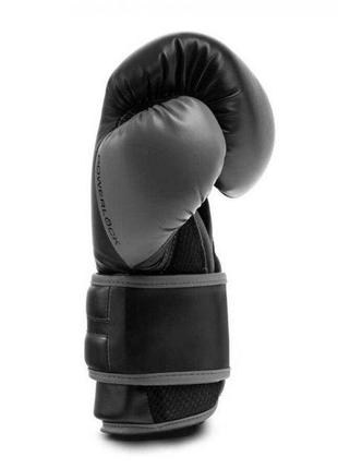 Боксерские перчатки everlast powerlock training gloves черный 10 унций (870310-70-8)6 фото