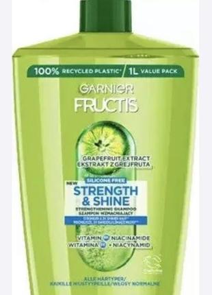 Garnier fructis зміцнювальний шампунь для сили та блиску для всіх типів волосся, блискучого й ослабленого, 1003 фото