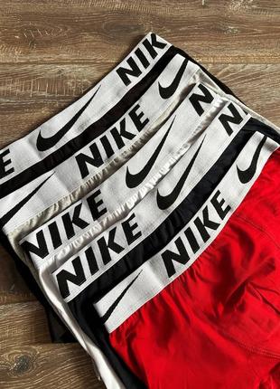 Труси чоловічі найк боксери nike чоловіча білизна 5 шт /трусы мужские4 фото