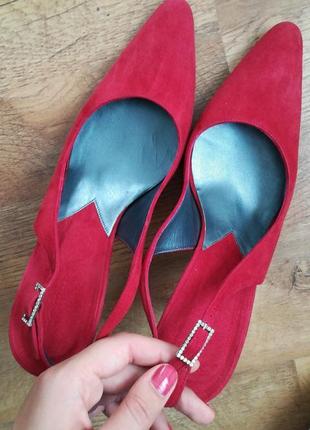 Итальянские туфли из натуральной кожи бренда hobbs 26см по стельке4 фото