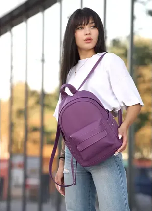 Женский рюкзак фиолетовый7 фото