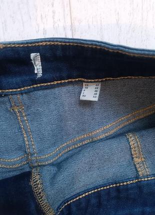Классная женская джинсовая юбка от tchibo нитевичка, размер наш 50-52 44 евро7 фото