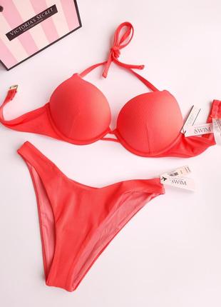 Купальник двойной пушап victoria's secret виктория сикрет оригинал2 фото