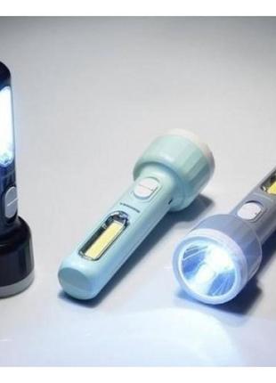 Фонарь ручной аккумуляторный tiross ts-1856 led размер 16 см usb зарядка под слюдой