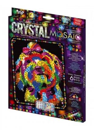 Мозаика из цветных кристаллов: crystal mosaic crm-02-05 размер 21х30 см tm danko toys (1/10)1 фото