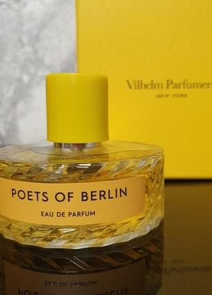 Vilhelm parfumerie poets of berlin_original_eau de parfum_7 мл затест парфюм.вода