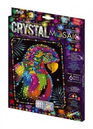 Мозаїка з кольорових кристалів: crystal mosaic crm-02-06 розмір 21х30 см tm danko toys(1/10)