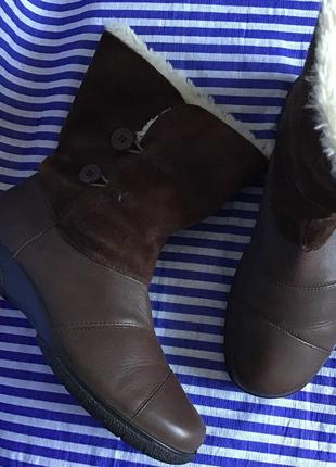 Сапоги сапожки зимние кожа hotter оригинал 39 р