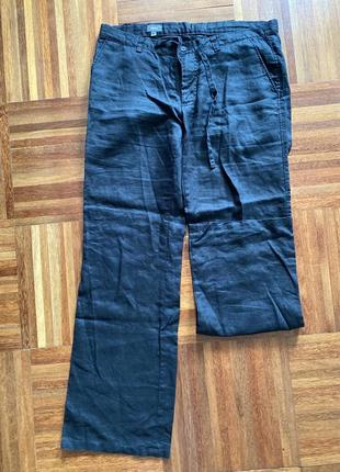 Мужские льняные брюки mexx 48-50 испания1 фото
