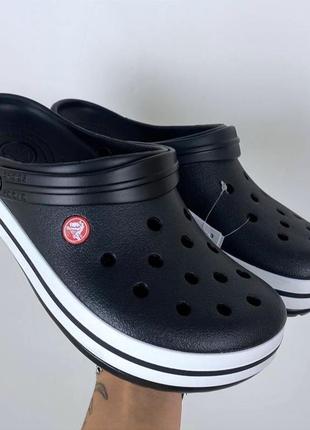 Crocband black crocs кроксы сабо унисекс черные