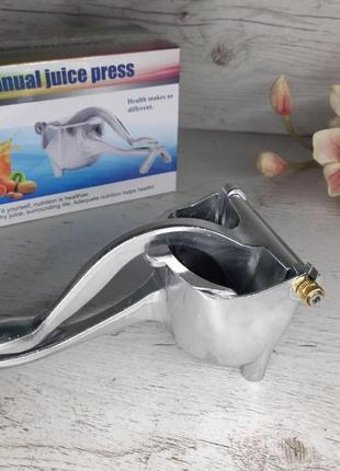 Соковичавниця ручна для фруктів із затискачем hand juicer shopmarket7 фото