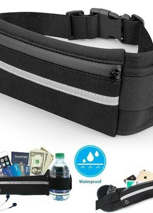 Сумка поясна running bag, чорна