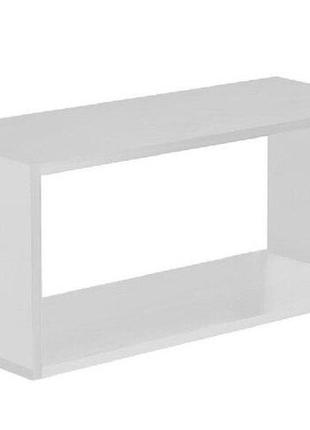 Полка на стену, навесная настенная 55*24*20 см (белый)