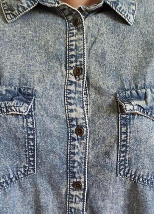 Тонка сорочка джинсова4 фото