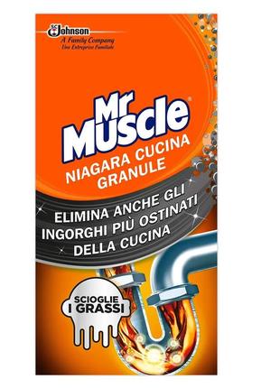 Гранулы для прочистки труб на кухне mr.muscle гранулы 250гр