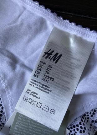 Базовые новые бразильяны трусики от h&amp;m, размер xs, 40-423 фото