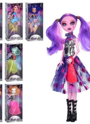 Кукла monster high на шарнирах 27см 1198 8 видов в коробке 13 5х30х5 см