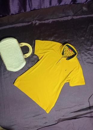 Поло футболка жовта бренд fulker на літо розмір m l недорого