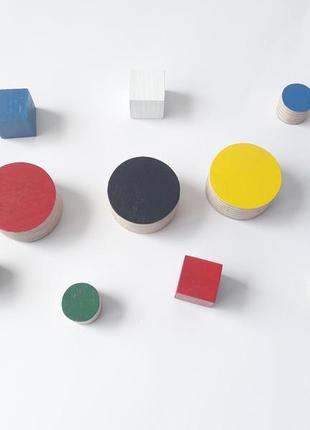Набір hega монтессорі 3 ускладнений ігровий розвиваючий кольоровий в коробці 46 елементів4 фото