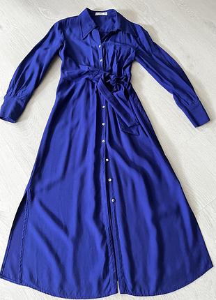 Шикарне плаття mango кольору електрик розмір xs