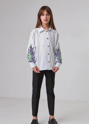 Блуза блузка сорочка вишита вишиванка льон1 фото