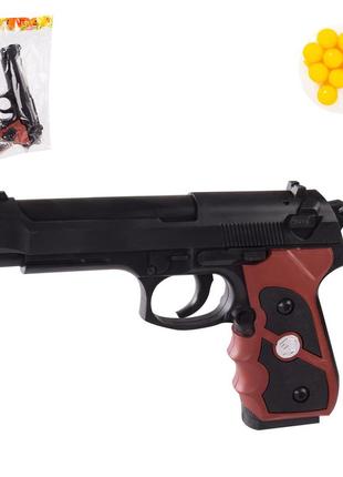 Игрушечный пистолет 779 (192шт/2) с пульками, в пакете – 16*22 см, р-р игрушки – 20 см