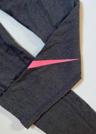 Лосины найк nike большое лого серого цвета размер s-xs5 фото