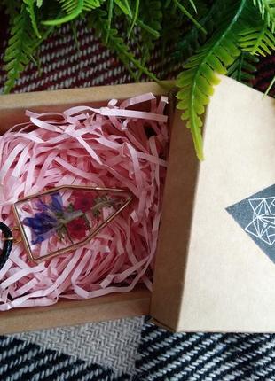 Кулон из эпоксидной смолы и сухоцветов! инsta: @_noels.collection_подвеска из эпоксидной смолы! подвеска, ожерелье, браслет, серьги. на подарок.7 фото