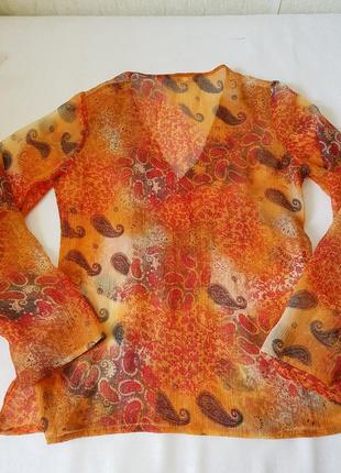 Красивая блуза из тоненькой ткани, индия8 фото