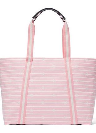 Сумка victoria’s secret stripe tote3 фото