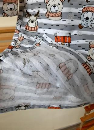 Нічна сорочка ночнушка тепла туніка домашня для сну з начісуванням2 фото