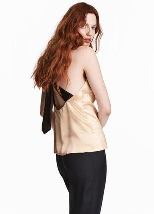 Топ из шёлка h&m studio zara exclusive