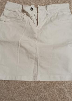 Мини юбка белая