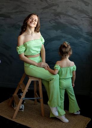 Топ жіночий однотонний в рубчик бавовняний з рукавчиками з відкритою спиною на еластичній гумці блуза літня