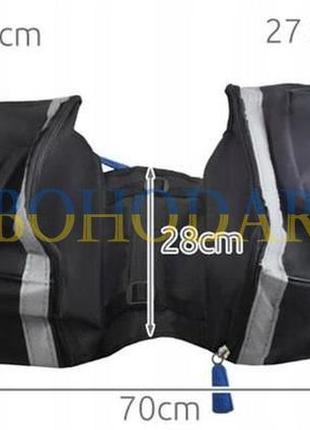 Велосумка на багажник подвійна trizand 1773 велосипедна сумка для велосипеда раму водонепроникна універсальна велика 10 л польща!3 фото