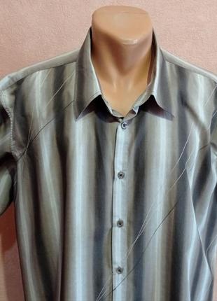 Мужская рубашка, сорочка с короткими рукавами, burton (англия).3 фото