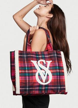 Сумка victoria’s secret plaid tote3 фото