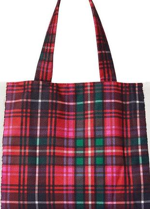 Сумка victoria’s secret plaid tote2 фото