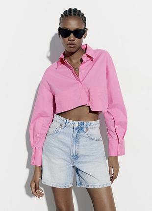 Zara сорочка рожева зара