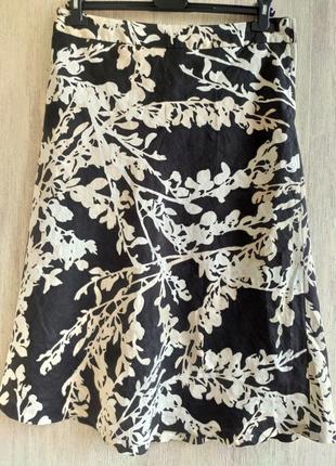 Юбка миди из льна