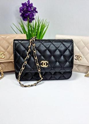 Жіноча сумка-конверт chanel mini1 фото