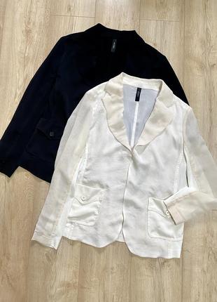 Шелковый блейзер блуза жакет шовк з котоном marc cain